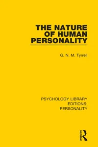 The Nature of Human Personality_cover