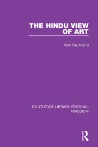 The Hindu View of Art_cover