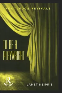 To Be A Playwright_cover