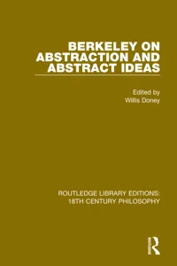 Berkeley on Abstraction and Abstract Ideas_cover