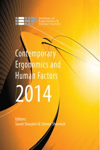 Contemporary Ergonomics and Human Factors 2014_cover