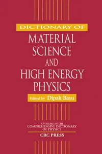 Dictionary of Material Science and High Energy Physics_cover