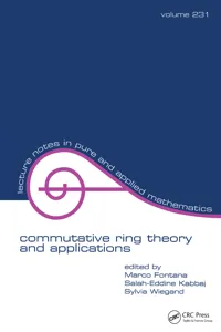 Commutative Ring Theory and Applications_cover