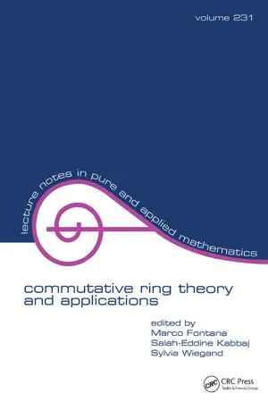 Commutative Ring Theory and Applications