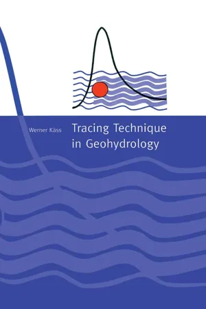 Tracing Technique in Geohydrology