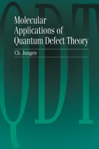 Molecular Applications of Quantum Defect Theory_cover