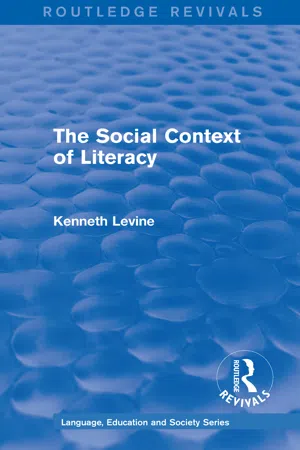 Routledge Revivals: The Social Context of Literacy (1986)