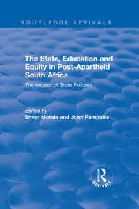 The State, Education and Equity in Post-Apartheid South Africa_cover