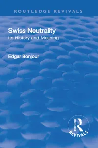 Revival: Swiss Neutrality_cover