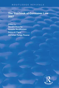 The Yearbook of Consumer Law 2007_cover