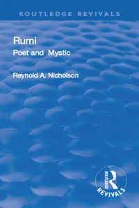 Revival: Rumi, Poet and Mystic, 1207-1273_cover