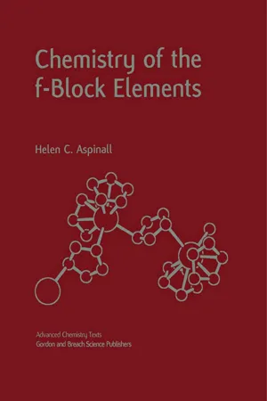 Chemistry of the f-Block Elements