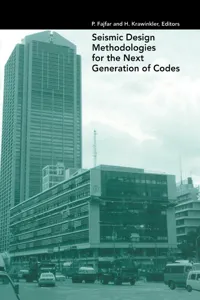 Seismic Design Methodologies for the Next Generation of Codes_cover