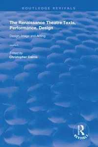 The Renaissance Theatre: Texts, Performance, Design_cover