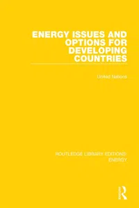 Energy Issues and Options for Developing Countries_cover