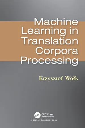 Machine Learning in Translation Corpora Processing