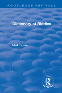 Dictionary of Riddles_cover