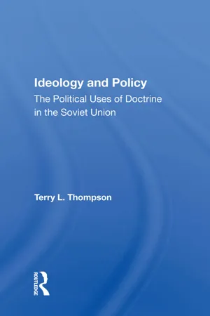 Ideology And Policy