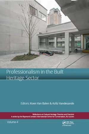 Professionalism in the Built Heritage Sector