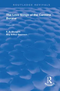 The Love Songs of the Carmina Burana_cover