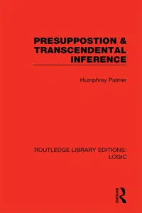 Presuppostion & Transcendental Inference_cover