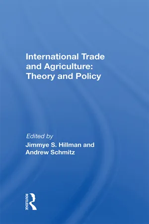 International Trade And Agriculture: Theory And Policy