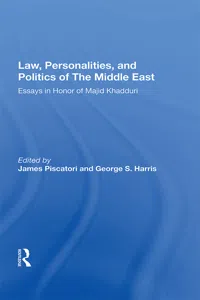 Law, Personalities, And Politics Of The Middle East_cover