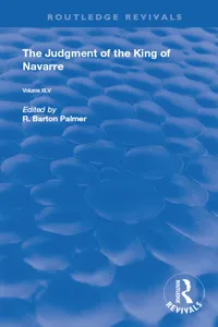 The Judgment of the King of Navarre_cover