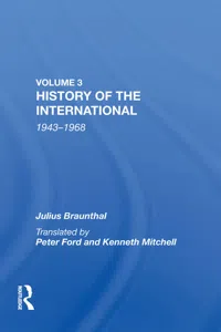 History Of The International: World Socialism 1943-1968_cover