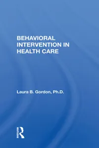 Behavioral Intervention In Health Care_cover