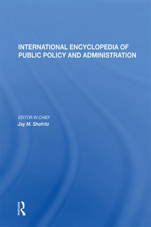 International Encyclopedia of Public Policy and Administration Volume 2