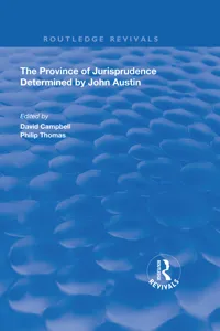 The Province of Jurisprudence Determined by John Austin_cover