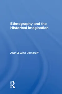 Ethnography And The Historical Imagination_cover