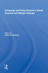 Campaign And Party Finance In North America And Western Europe_cover