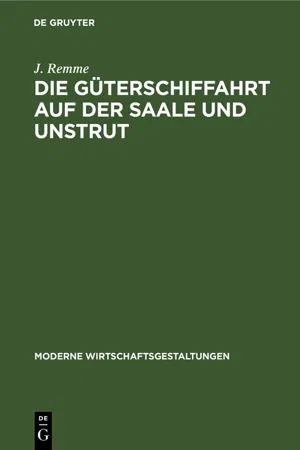 Die Güterschiffahrt auf der Saale und Unstrut