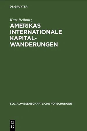 Amerikas internationale Kapitalwanderungen