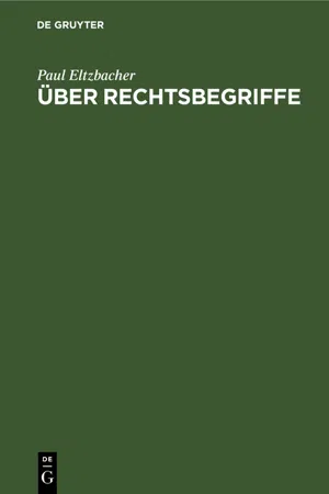 Über Rechtsbegriffe