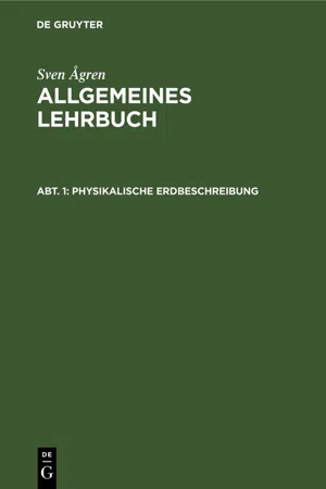 Physikalische Erdbeschreibung