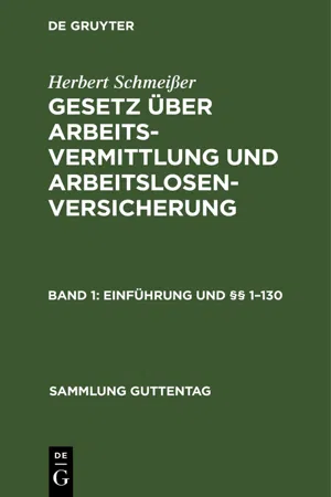 Einführung und §§ 1–130