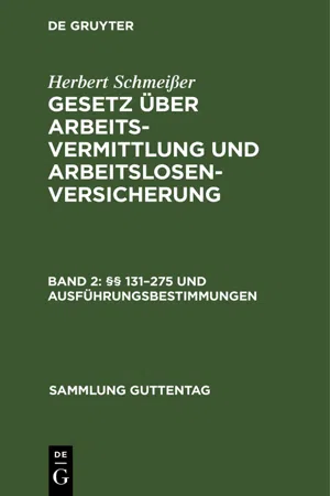 §§ 131–275 und Ausführungsbestimmungen