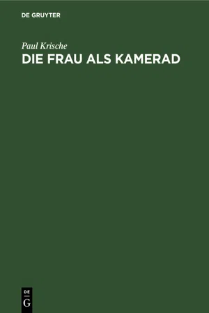 Die Frau als Kamerad