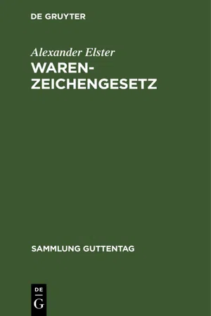 Warenzeichengesetz