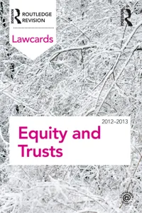 Equity and Trusts Lawcards 2012-2013_cover