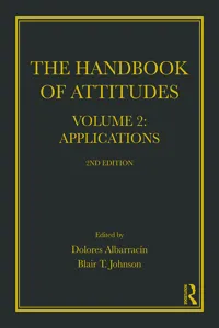 Handbook of Attitudes, Volume 2: Applications_cover