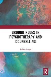 Ground Rules in Psychotherapy and Counselling_cover