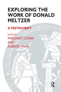 Exploring the Work of Donald Meltzer_cover