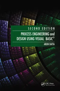 Process Engineering and Design Using Visual Basic®_cover