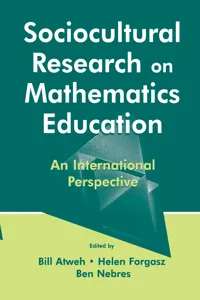 Sociocultural Research on Mathematics Education_cover