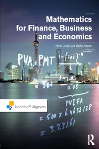 Mathematics for Finance, Business and Economics_cover