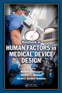 Handbook of Human Factors in Medical Device Design_cover
